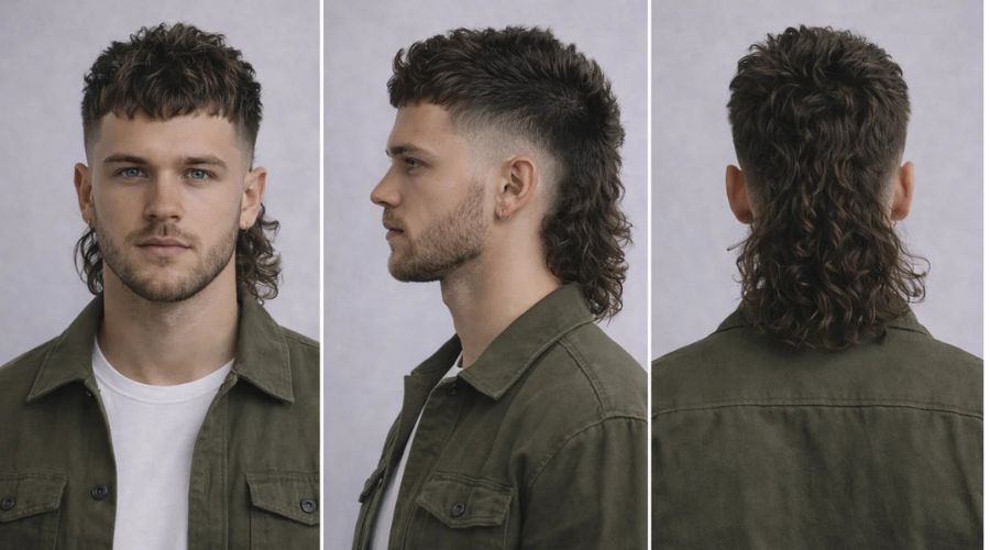 Burst Fade Mullet
