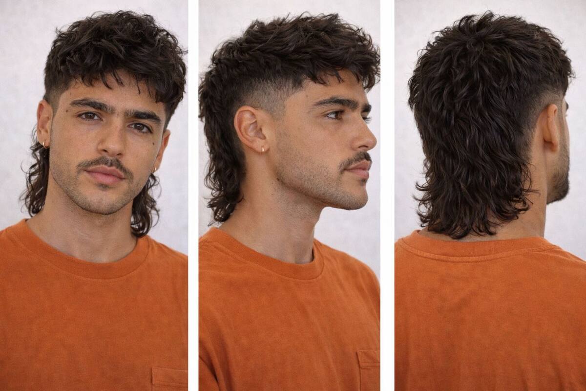 Side part uomo con riga laterale netta e fade curato