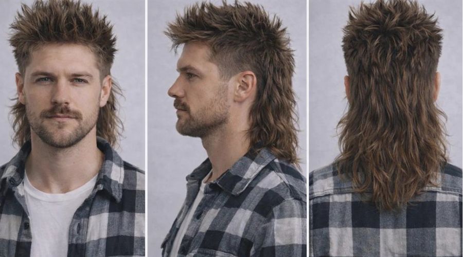 Mullet Spiky Uomo