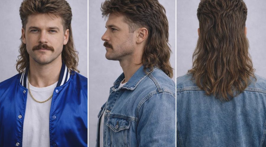 Mullet e Baffi Il Combo Anni '80