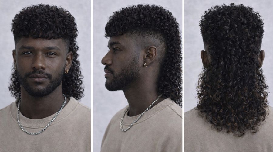 Mullet con Frangia Uomo