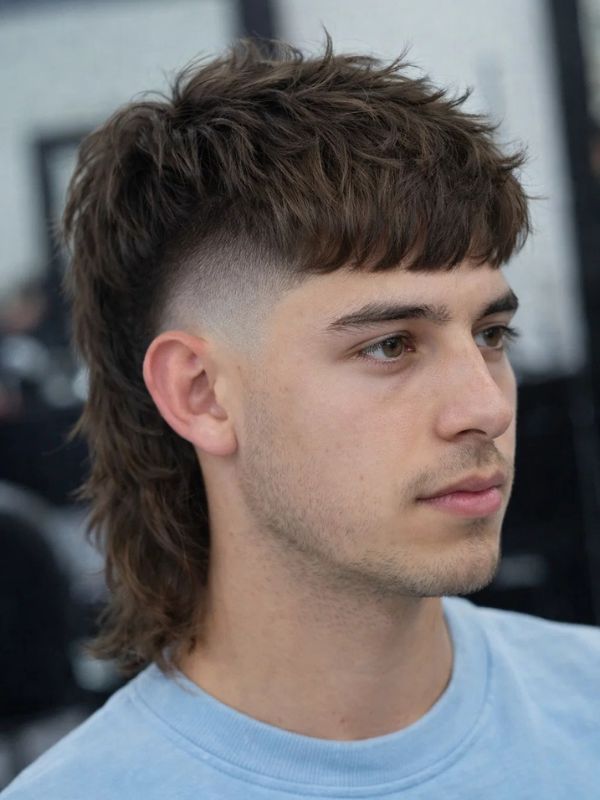 Mullet Liscio Uomo - taglio mullet uomo