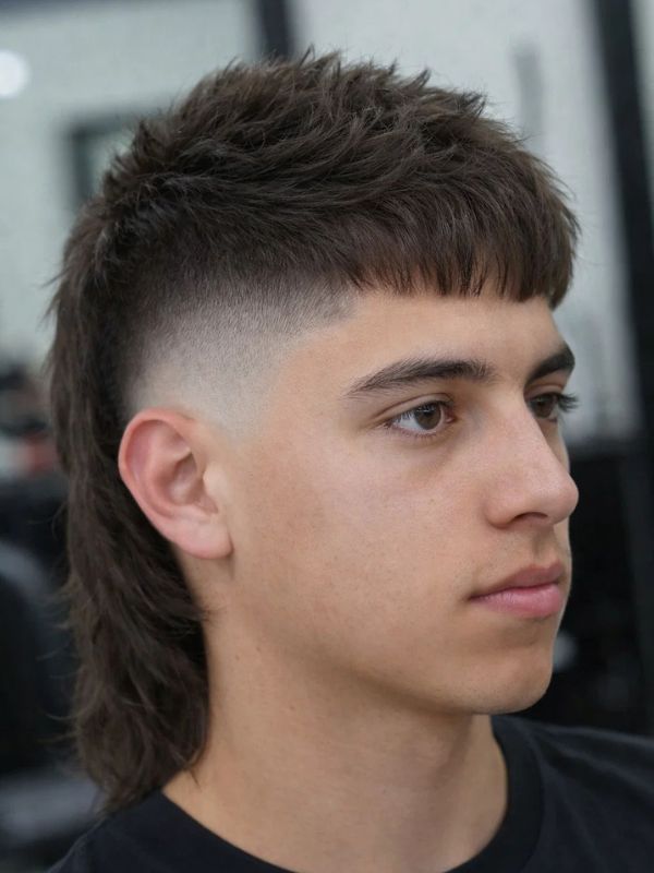 Mullet Skin Fade Uomo - taglio mullet uomo