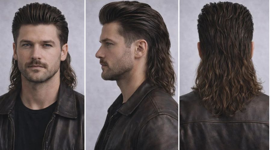 Mullet Slick Back Uomo 2 