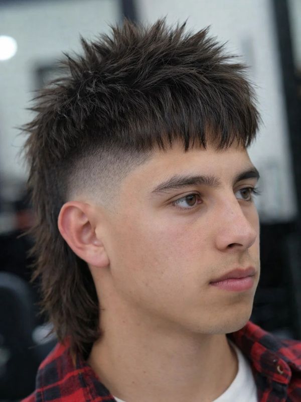Mullet Spiky Uomo - taglio mullet uomo