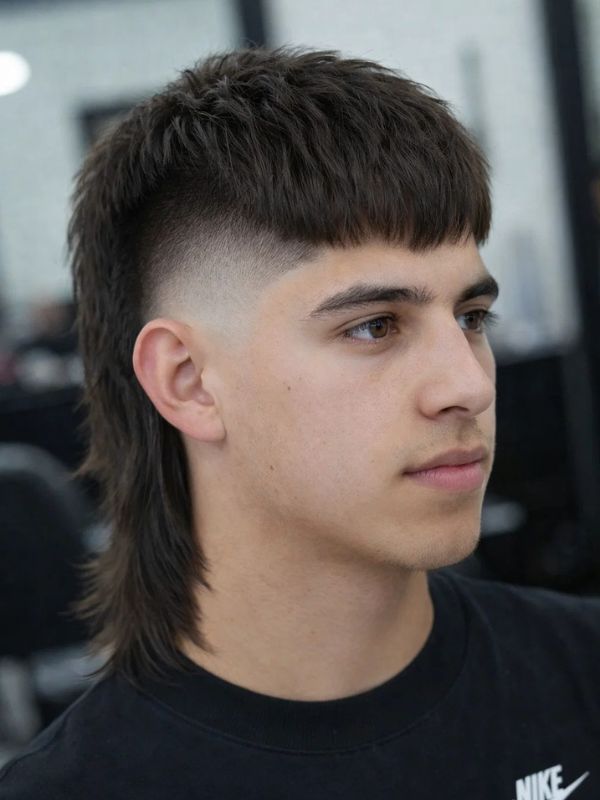 Mullet a V Uomo: Taglio Affilato e Strutturato - taglio mullet uomo