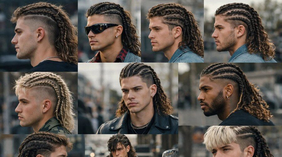 Treccine Mullet Uomo: Unire i Due Stili